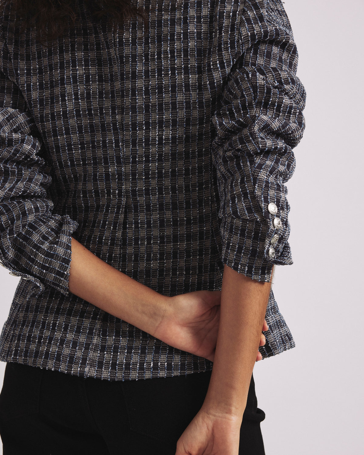 4 Pocket Ponte Blazer - French Tweed | Plus Size & Straight Size Women's Fashion | Universal Standard