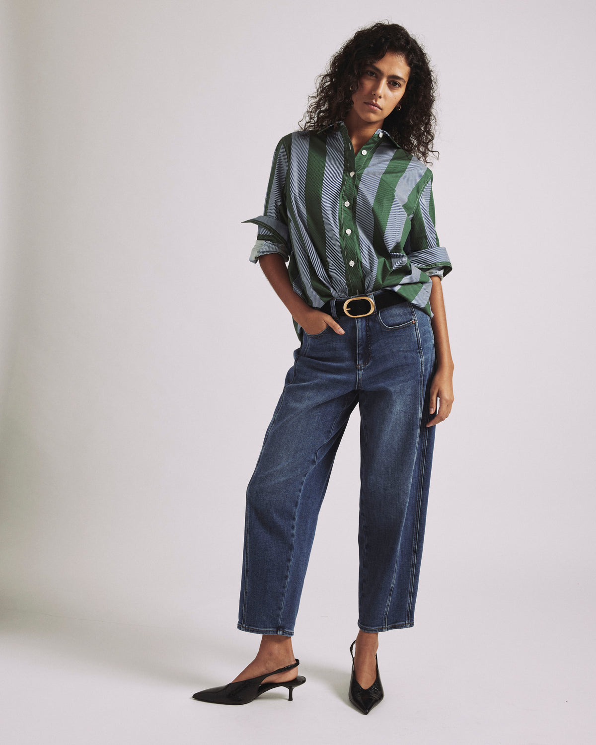 The Refined Dakota Twisted Leg Jeans - Woodstock Indigo | Plus Size & Straight Size Women's Fashion | Universal Standard
