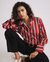 Henning x US Madison Shirt - Red/Black/White Stripe | Plus Size & Straight Size Women's Fashion | Universal Standard