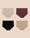 UltimateS 4-Pack Full Coverage High Rise Brief Bundle