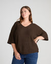 Lotus Sweater - Deep Brown | Plus Size & Straight Size Women's Fashion | Universal Standard
