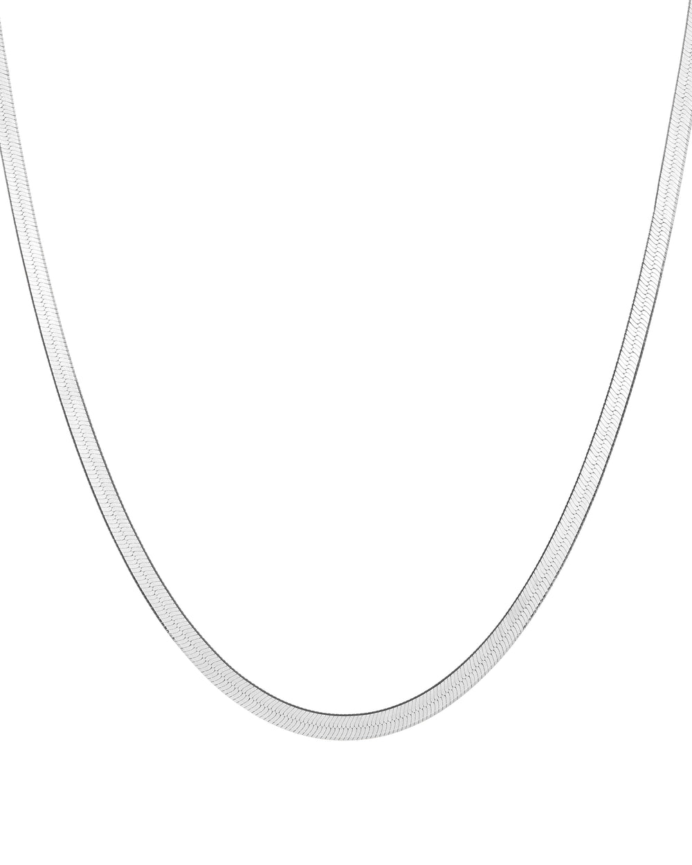 Aurate Gold Herringbone Chain Necklace