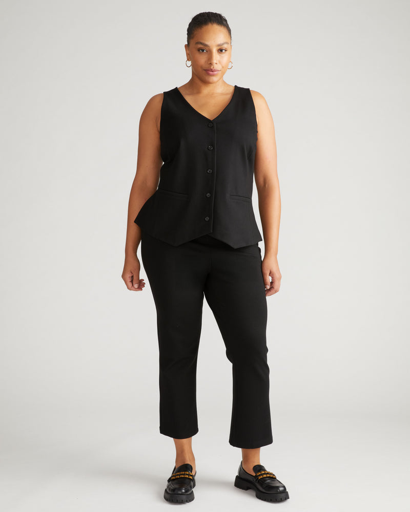 Amaya Ponte Kick Flare Pants - Black | Plus Size & Straight Size Women's Fashion | Universal Standard