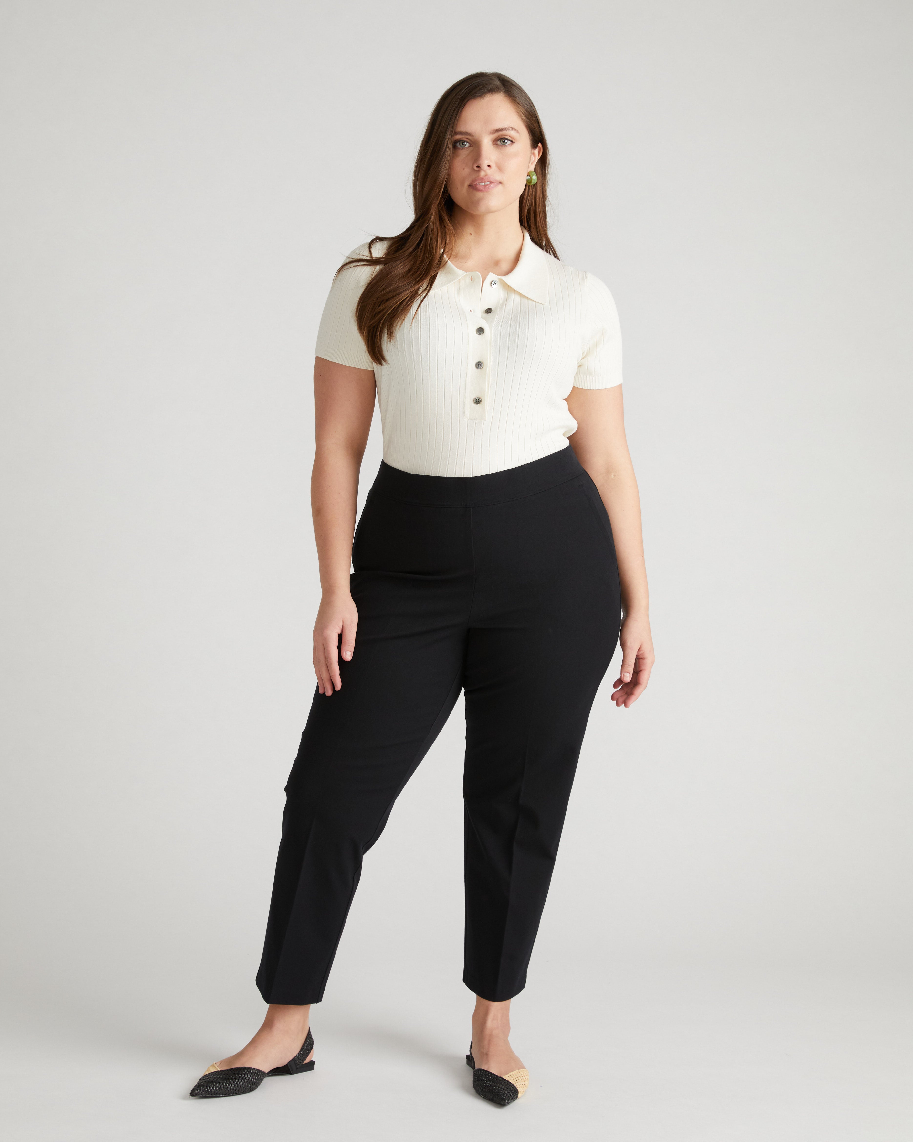 Magic Cotton Straight Leg Pants - Black – Universal Standard Magic Cotton Straight Leg Pants - Black – Universal Standard