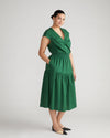 Ambroeus Smocked Poplin Dress - Kelly Green