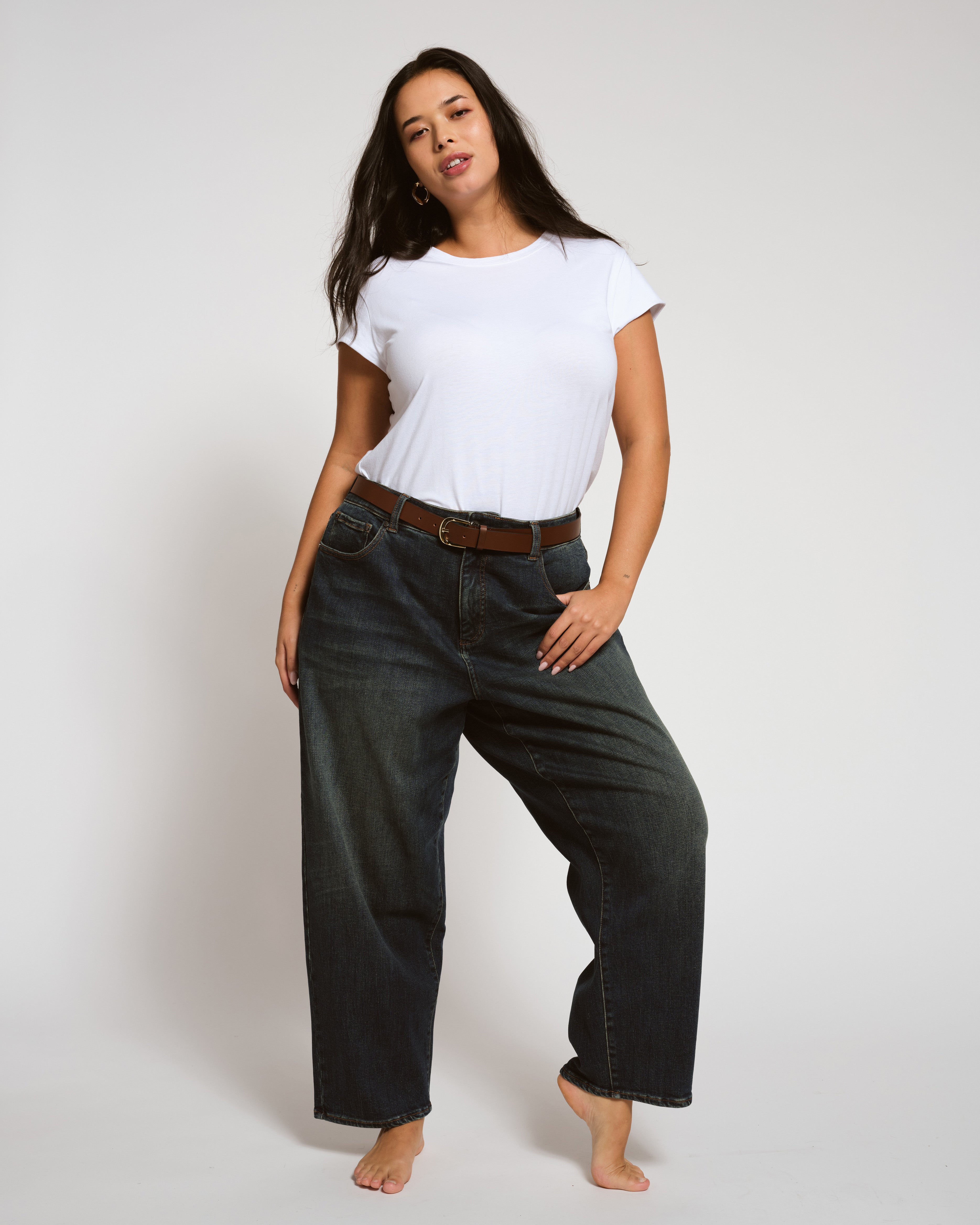 Ashley Cap Sleeve Tee - White – Universal Standard