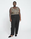 Audrey Tailored Ponte Pants - Black