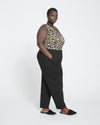 Audrey Tailored Ponte Pants - Black