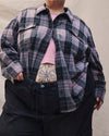 Jordan x US Millennial Stretch Flannel Shirt - Lavender Plaid
