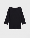 Belle Breton Stripe Jersey Tee - Solid Black | Plus Size & Straight Size Women's Fashion | Universal Standard