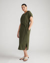 Belted Divine Jersey Dress - Nori