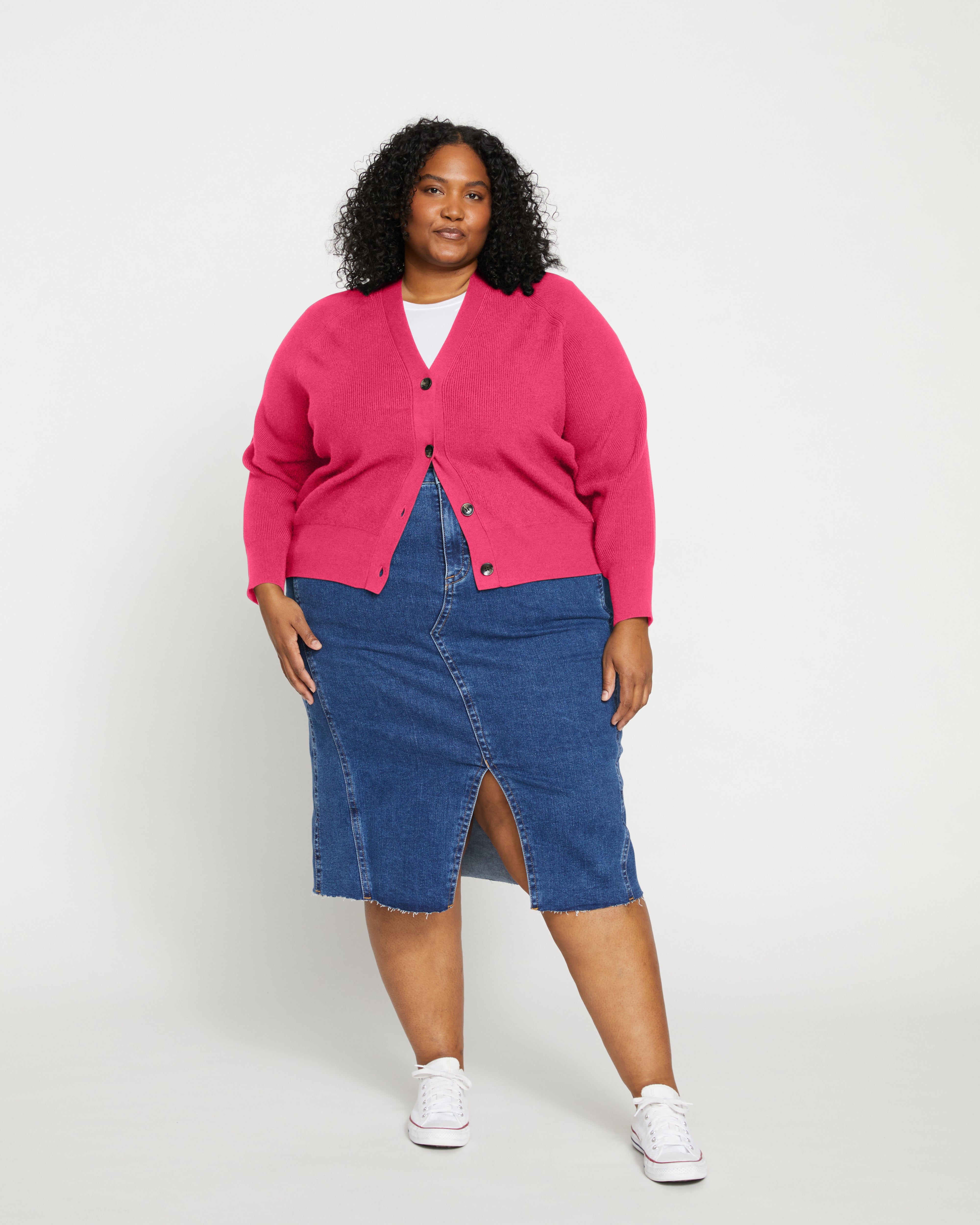 Better-Than-Wool Cardigan - Cerise – Universal Standard