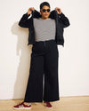 Satin Bomber Jacket - Black