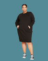 Bree Sweatshirt Dress - Black