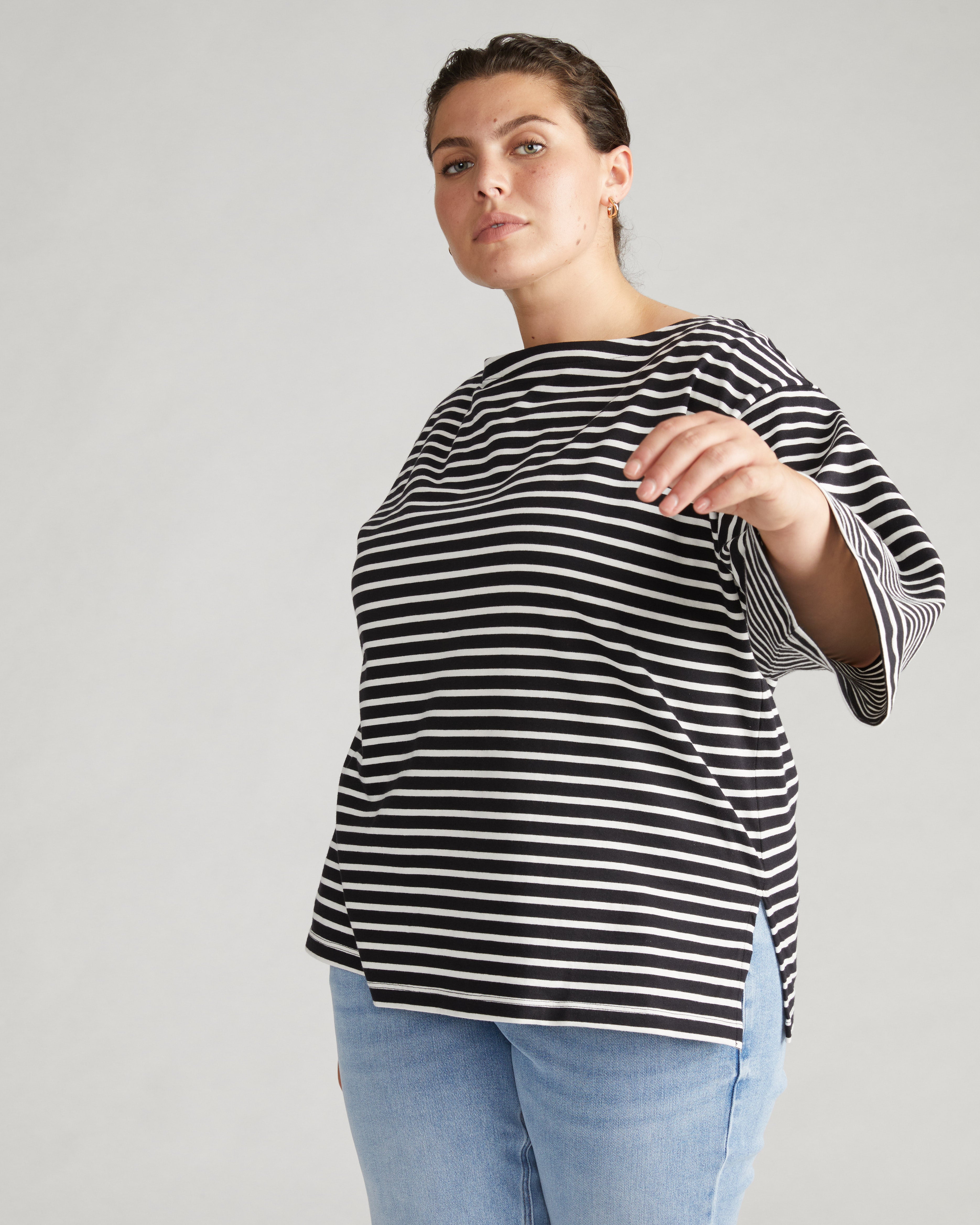 【 JEANS】 ★ Breton Stripe Long Sleeve ★ Regular Fit M42408EDK343_IND_E2.jpg?sw=