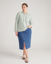 Baja Breton Stripe Hoodie - Sage/Ecru Stripe