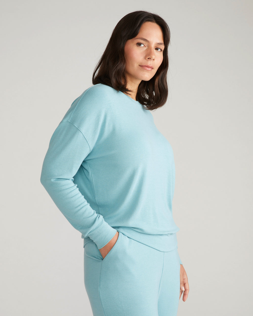 TravelKnit Sweatshirt - Cameo Blue