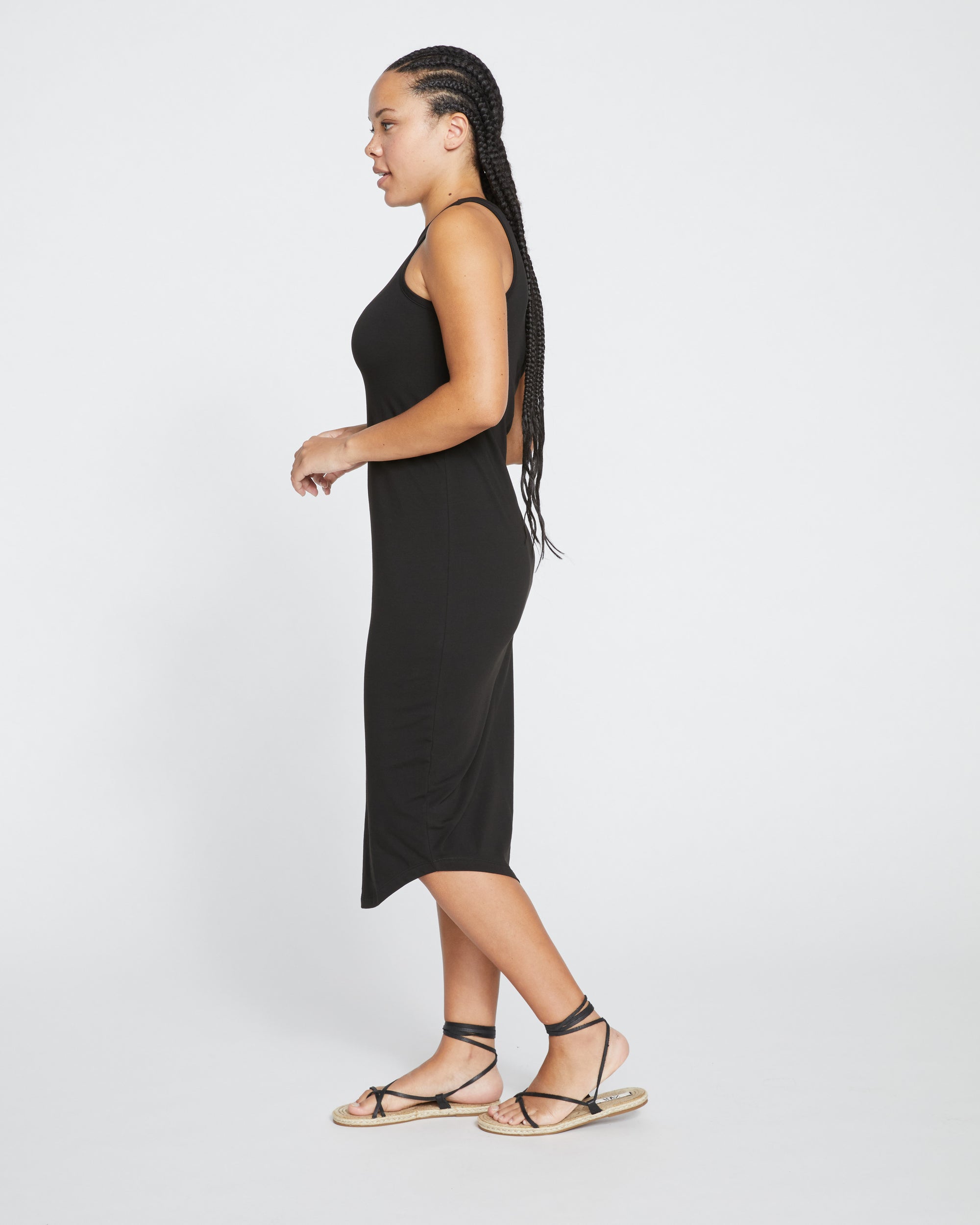 Cai High Neck Tank Dress - Black By Universal Standard Cai High Neck Tank Dress - Black By Universal Standard