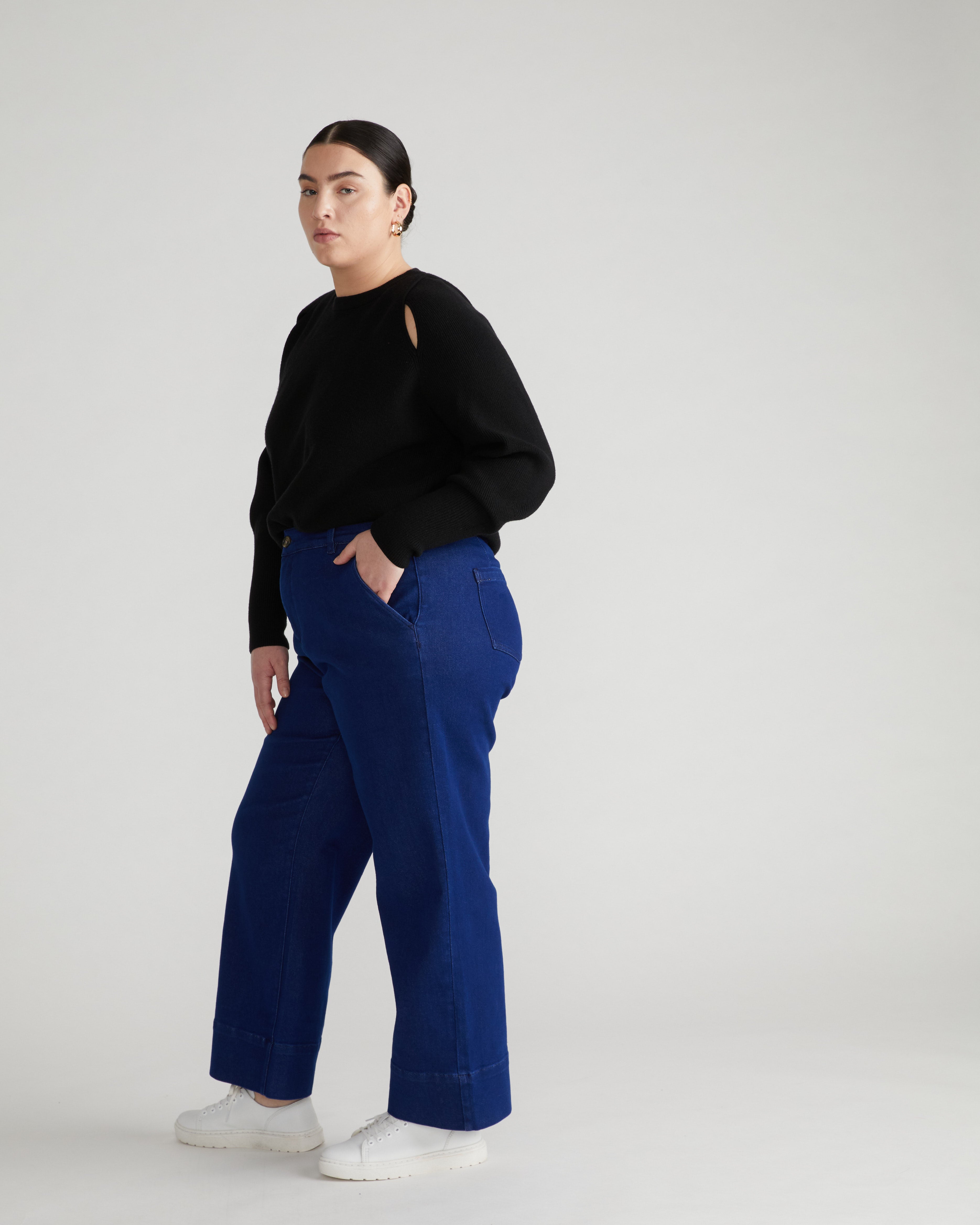 【SCENERITY】Carol Wide Jeans Carol Wide Jeans - SCENERITY | 60% - Asian Fashion Online Store