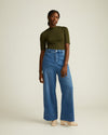 Carrie High Rise Wide Leg Jeans - True Blue
