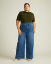 Carrie High Rise Wide Leg Jeans - True Blue