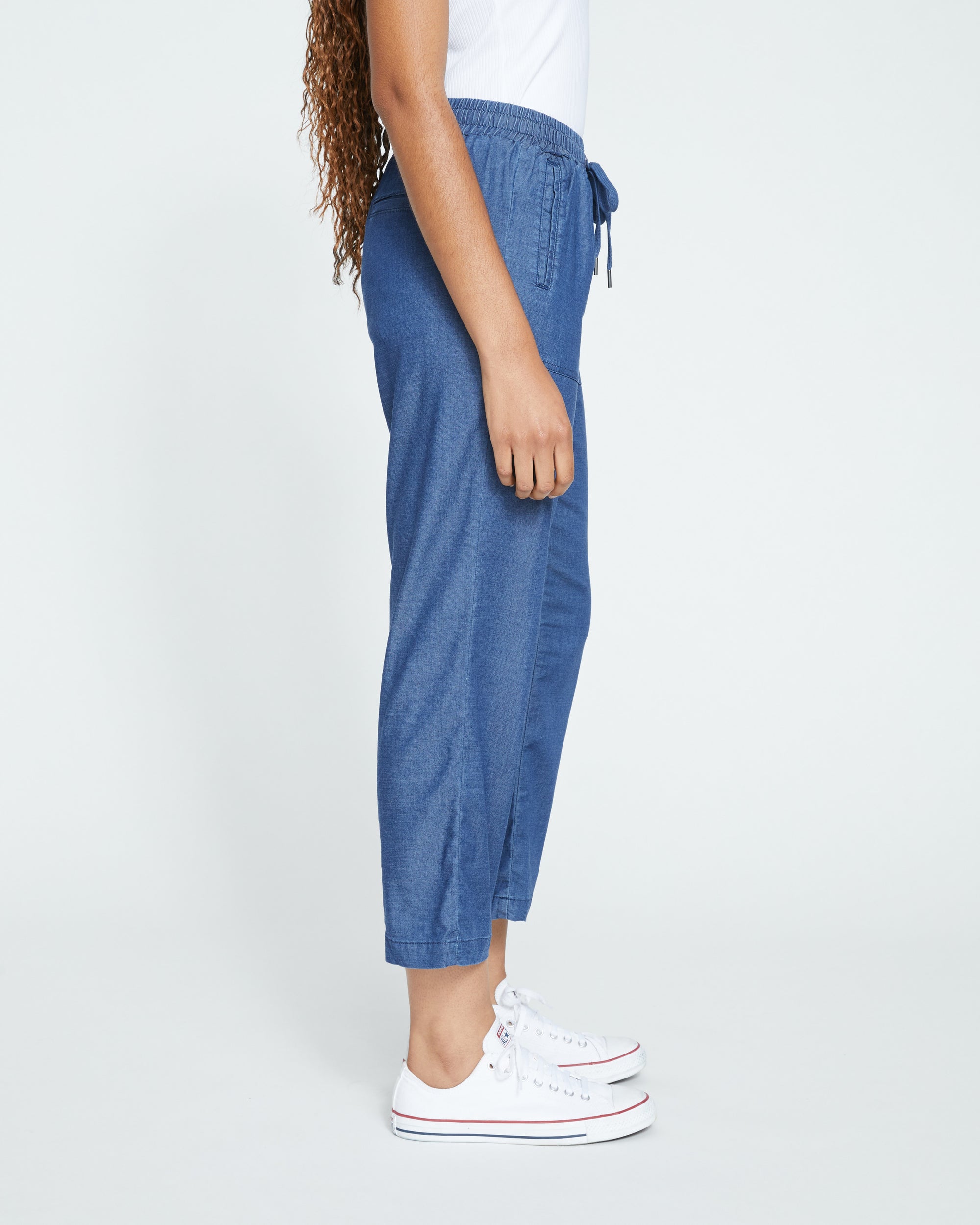 Perfect Tencel Chambray Off-Duty Pants - Midnight Blue | Plus Size & Straight Size Women's Fashion | Universal Standard