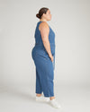Matilda Cotton Chambray Jumpsuit - Orion Blue