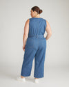 Matilda Cotton Chambray Jumpsuit - Orion Blue