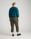 Orchard Stretch Cotton Twill Cropped Chinos - Nori