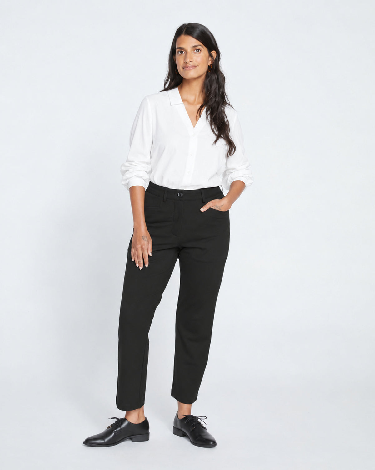 Cigarette Ponte Pants - Black | Plus Size & Straight Size Women's Fashion | Universal Standard