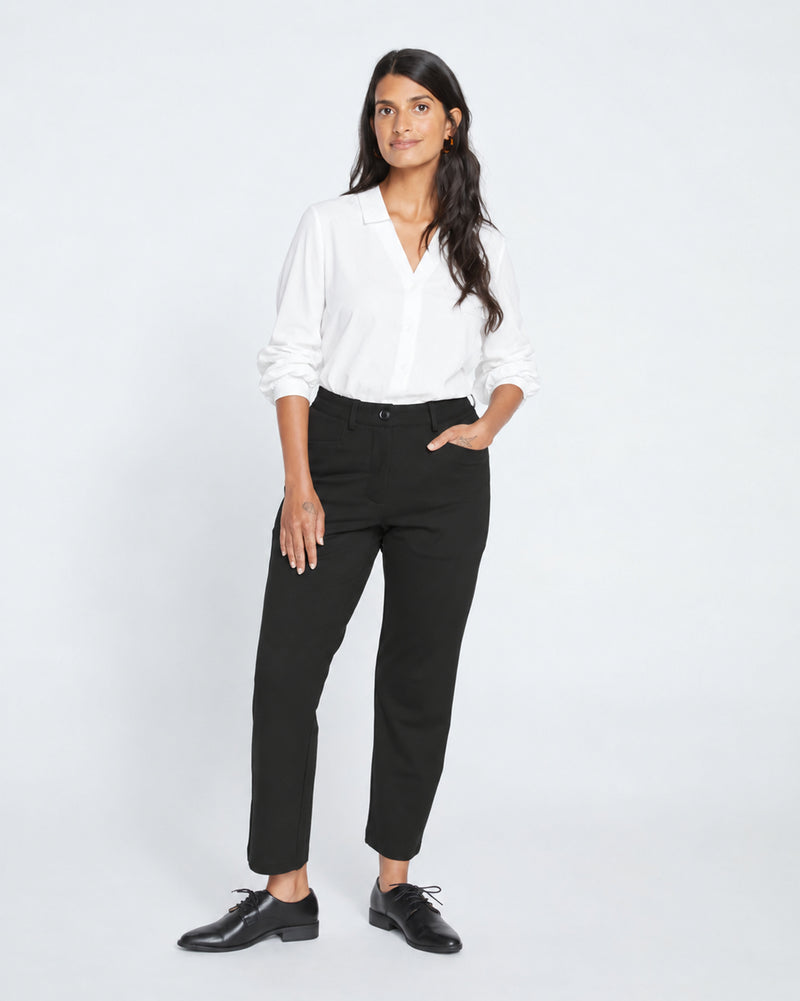 Cigarette Ponte Pants - Black | Plus Size & Straight Size Women's Fashion | Universal Standard