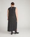 Claremont Liquid Jersey Sheath Dress - Galactic Print in Black