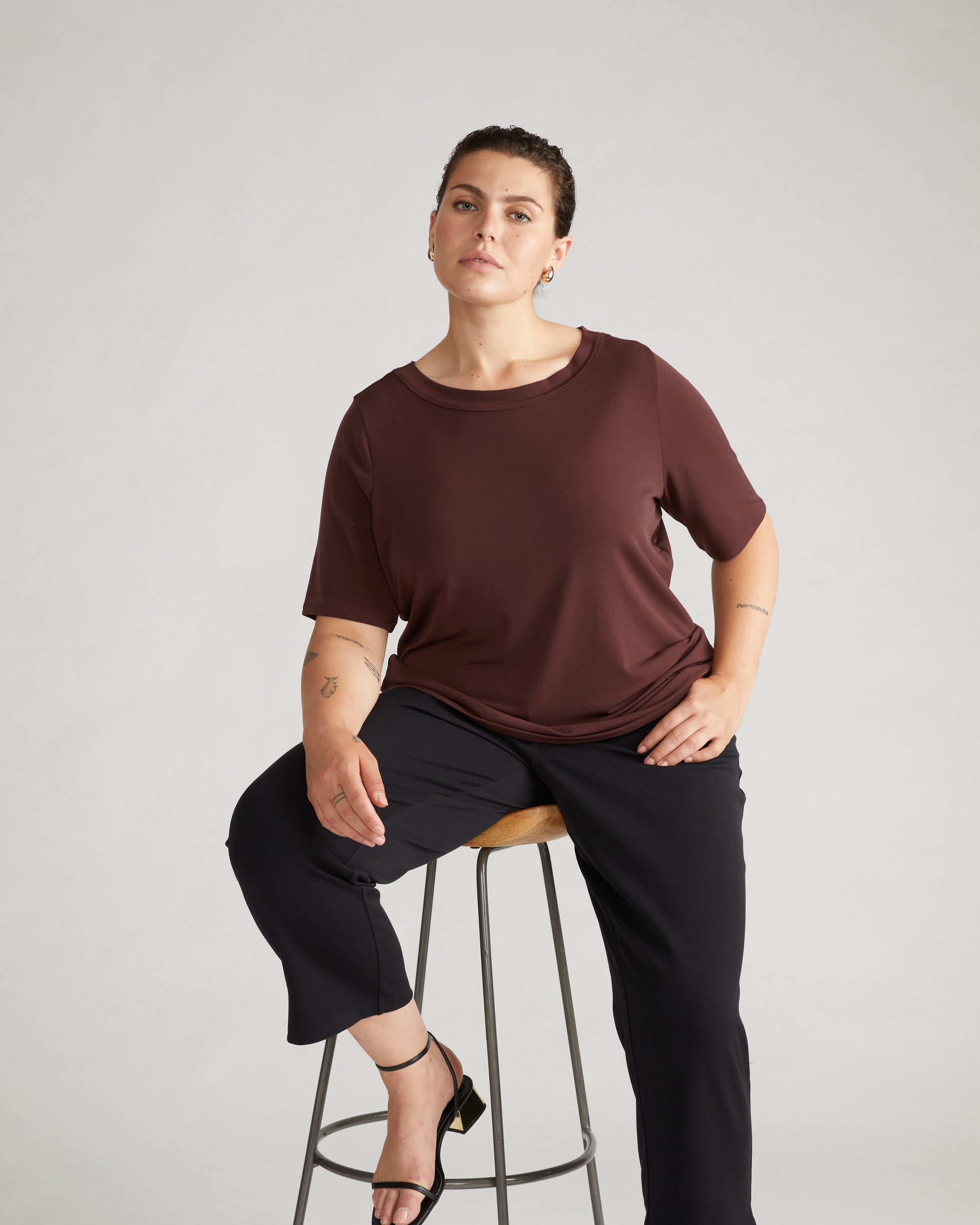 Carolyn Boatneck Top - Brulee