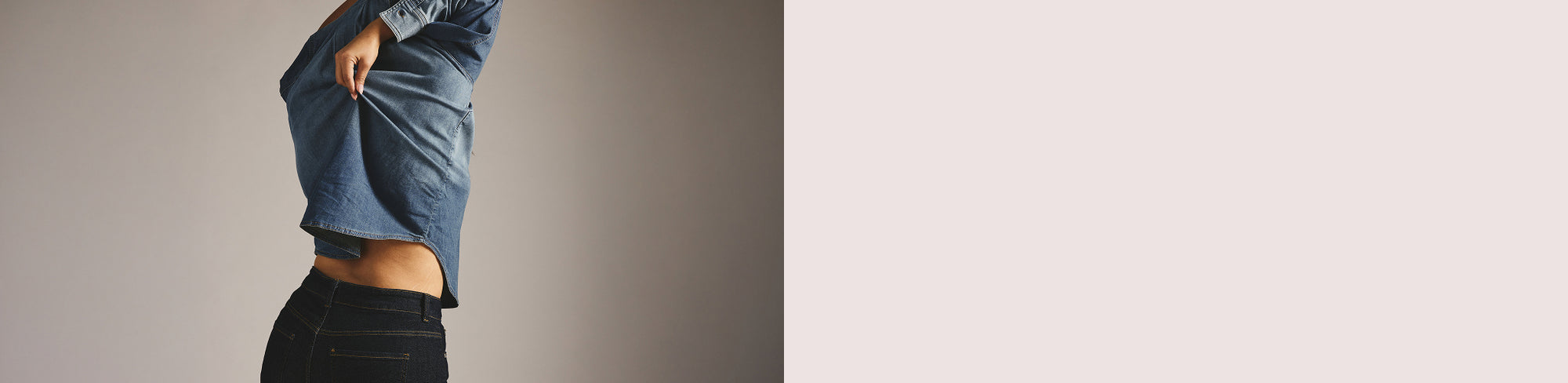 Model wearing styles from the Denim - Clothing collection