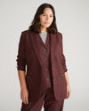 Coastal Linen Blazer - Brulee
