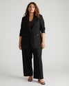 Coastal Linen Blazer - Black