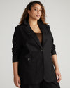 Coastal Linen Blazer - Black