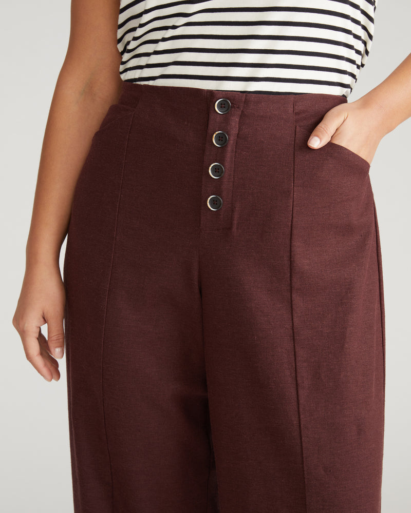 Coastal Linen Pants - Brulee