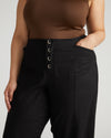 Coastal Linen Pants - Black