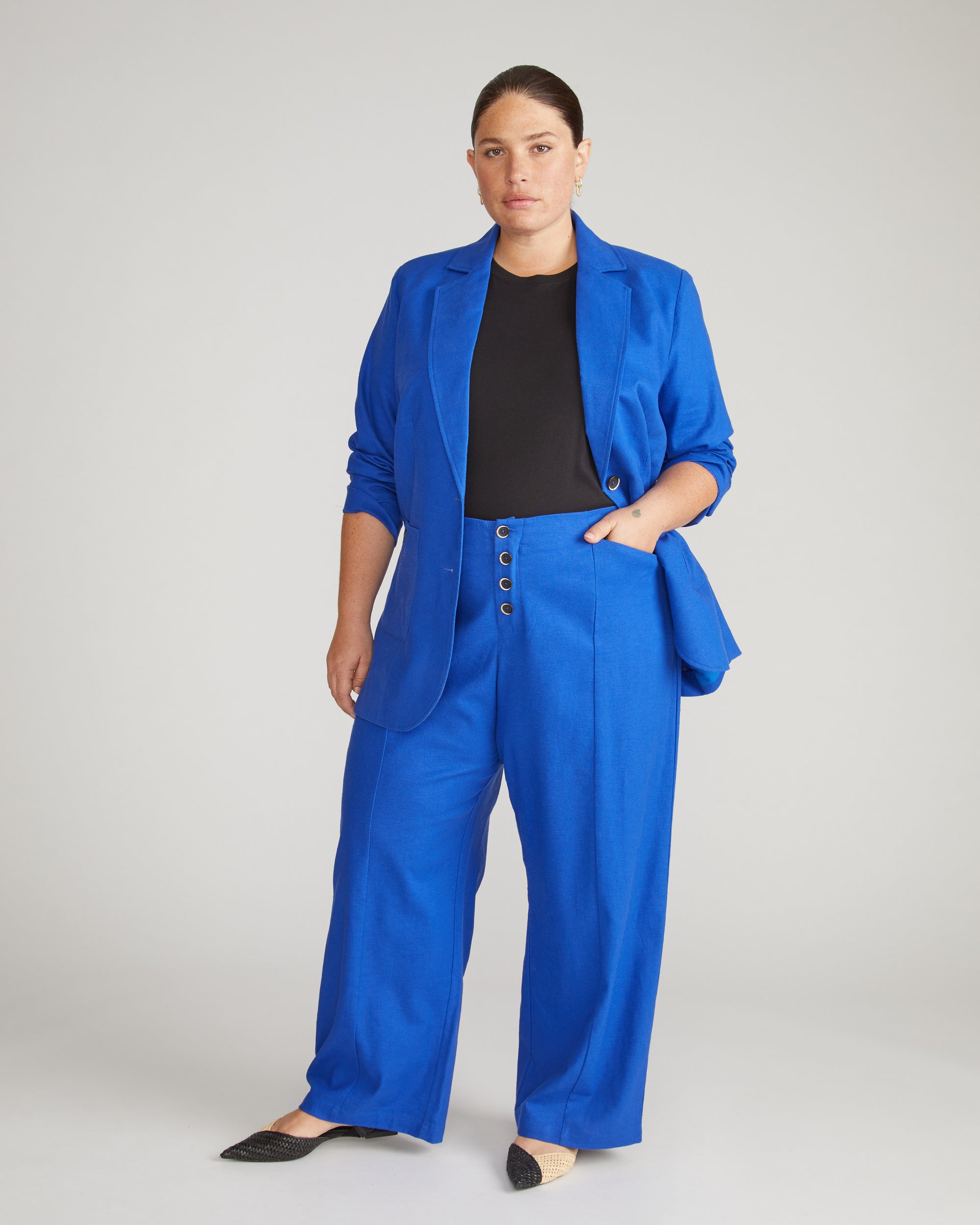 Coastal Linen Pants - Ultramarine