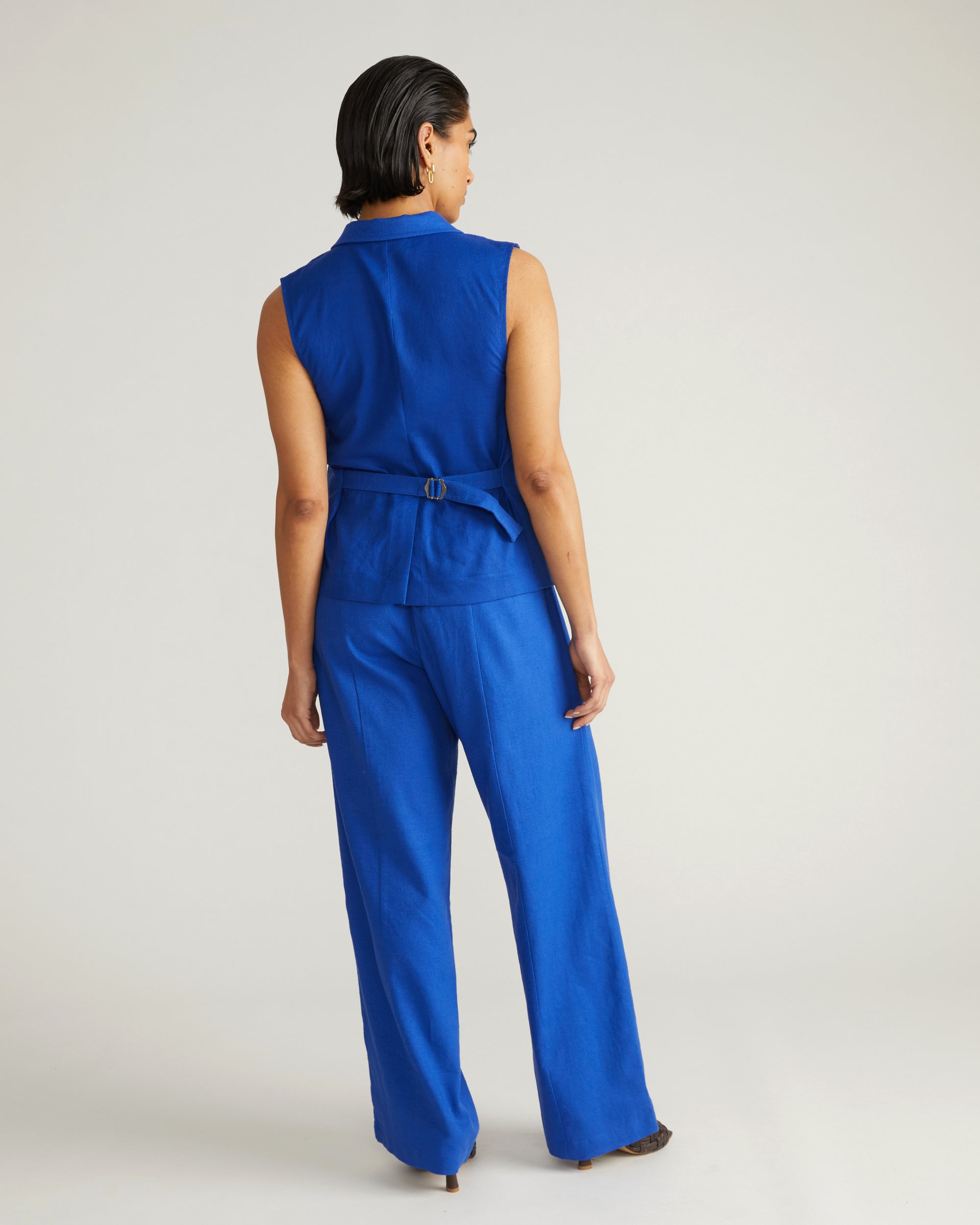 Coastal Linen Pants - Ultramarine