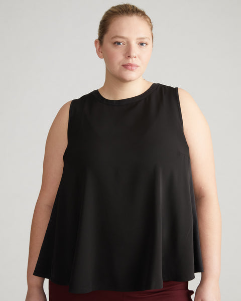 Georgette Cupro Flowy Tank - Black – Universal Standard
