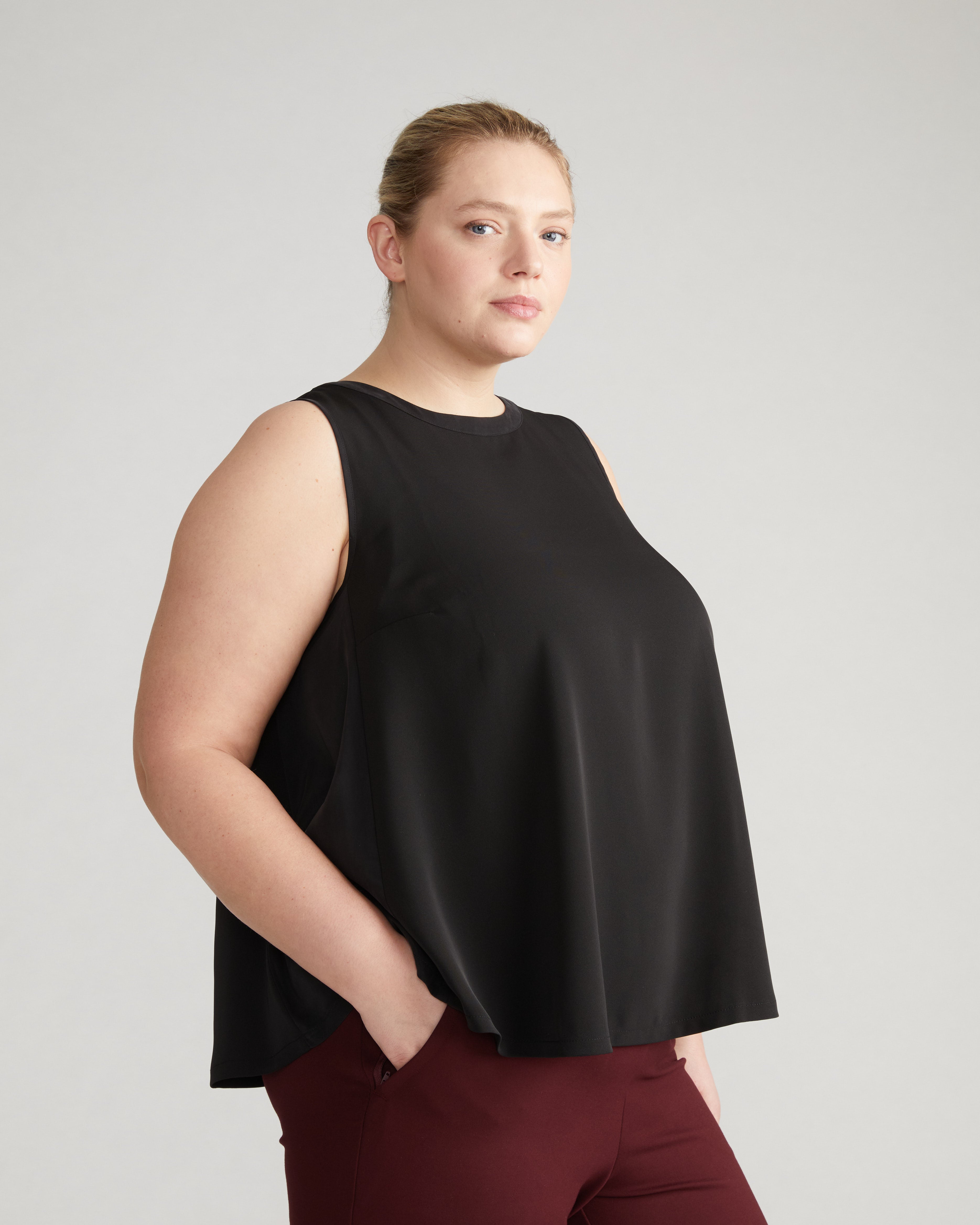 long flowy tank tops plus size