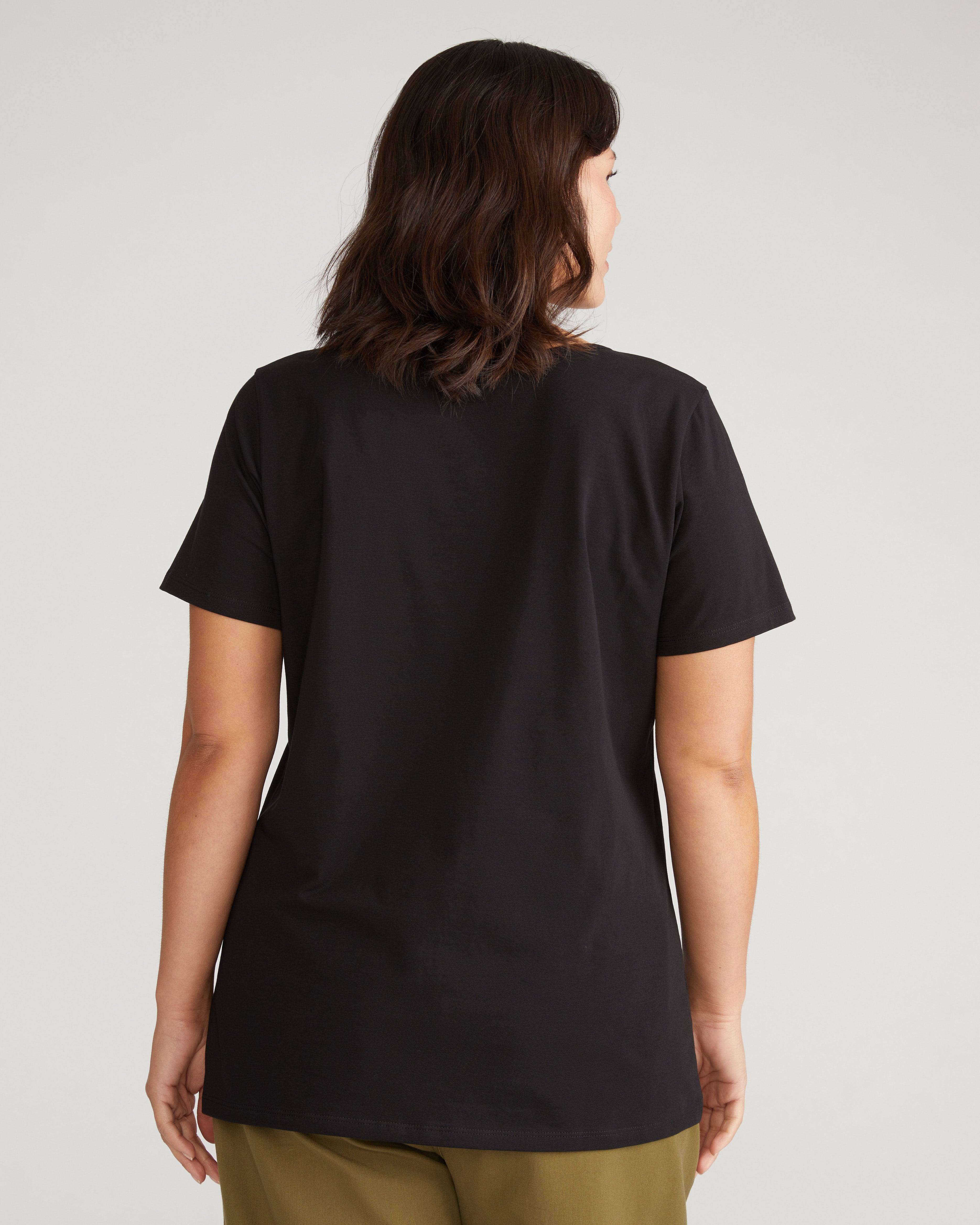 Scoop Neck Tee - Black – Universal Standard