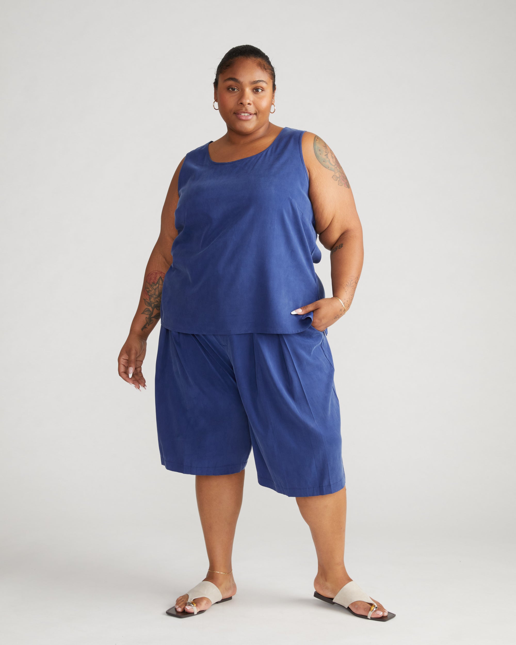 Cooling Stretch Cupro Tank - Cenote