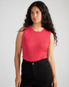 Savvy Fine Knit Sweater Shell - Cinnamon Rose | Plus Size & Straight Size Women's Fashion | Universal Standard