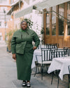 US x Abisola Ponte Pencil Skirt - Kombu Green | Plus Size & Straight Size Women's Fashion | Universal Standard