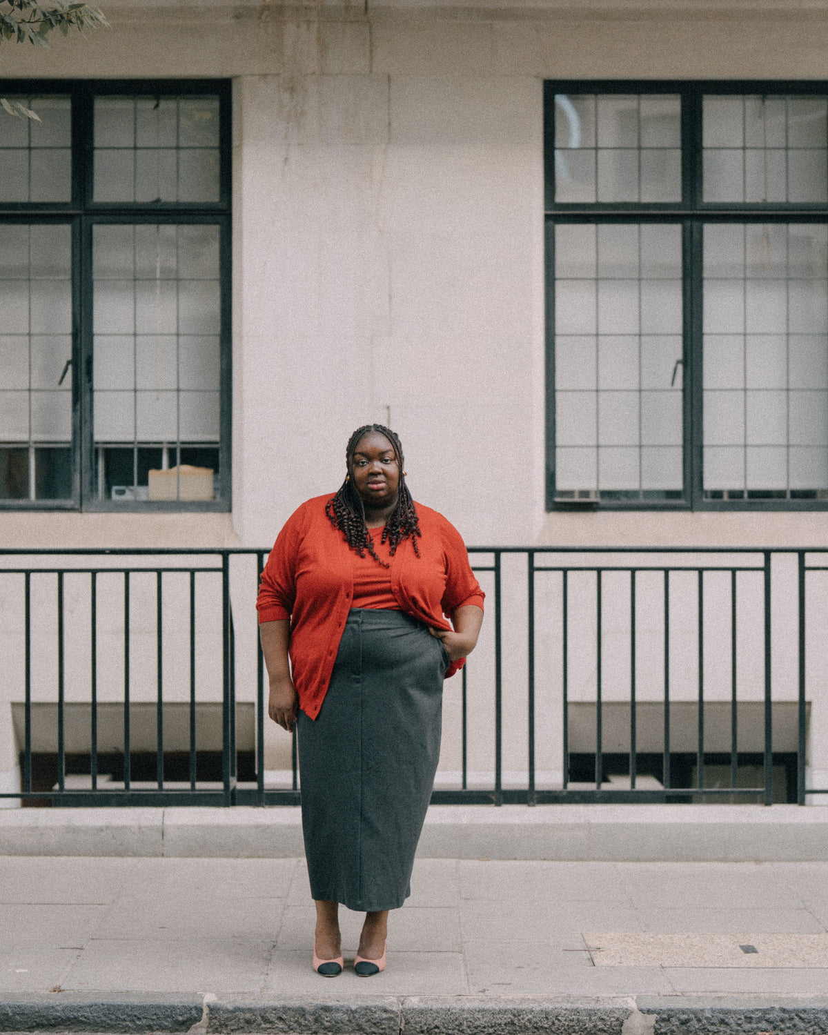 US x Abisola Ponte Pencil Skirt - Obsidian Gray | Plus Size & Straight Size Women's Fashion | Universal Standard