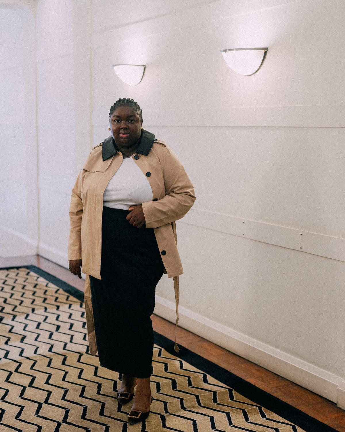 US x Abisola Ponte Pencil Skirt - Black | Plus Size & Straight Size Women's Fashion | Universal Standard