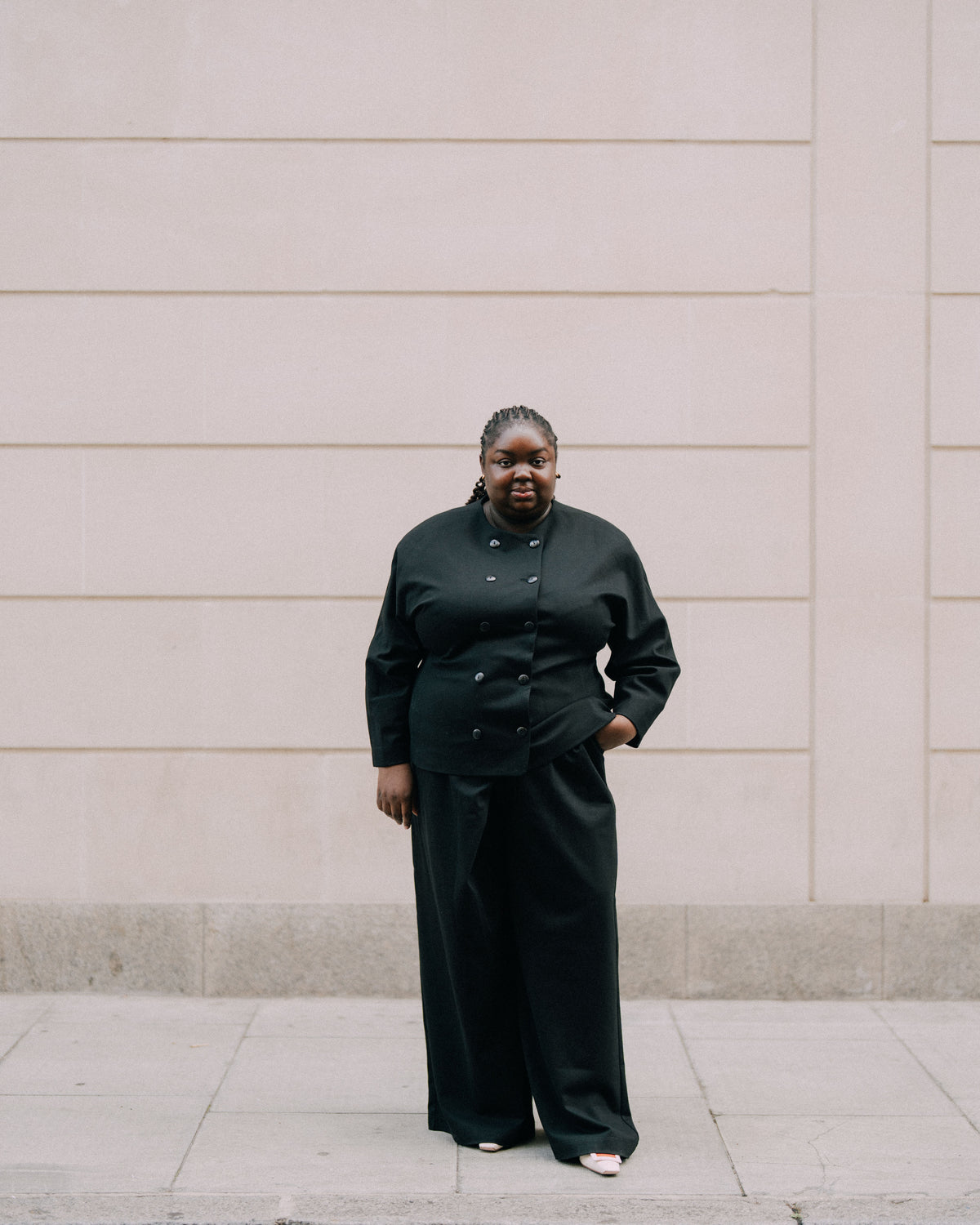 US x Abisola Ponte Blazer - Black | Plus Size & Straight Size Women's Fashion | Universal Standard